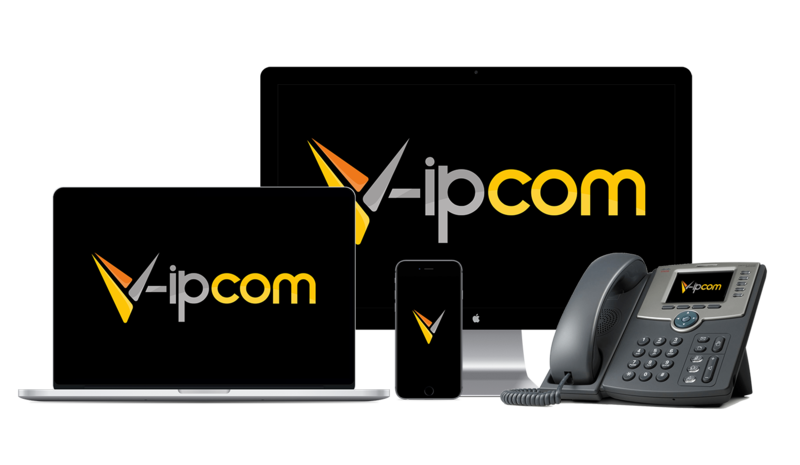 V-ipcom sur ordinateur, mobile et téléphone IP